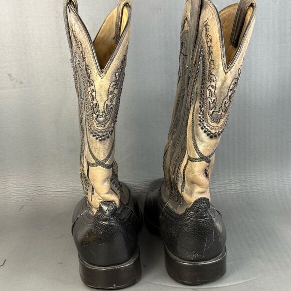 Corral leather western cowboy boots men’s size 8.5 - Picture 4 of 8